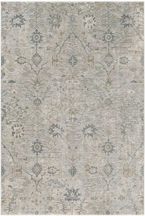 Glynn Andor Area Rug in Sage, Khaki, Denim, Gray by Surya