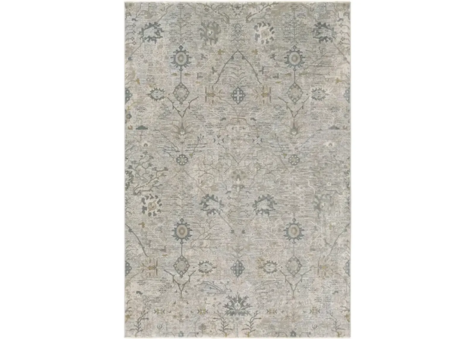 Glynn Andor Area Rug in Sage, Khaki, Denim, Gray by Surya