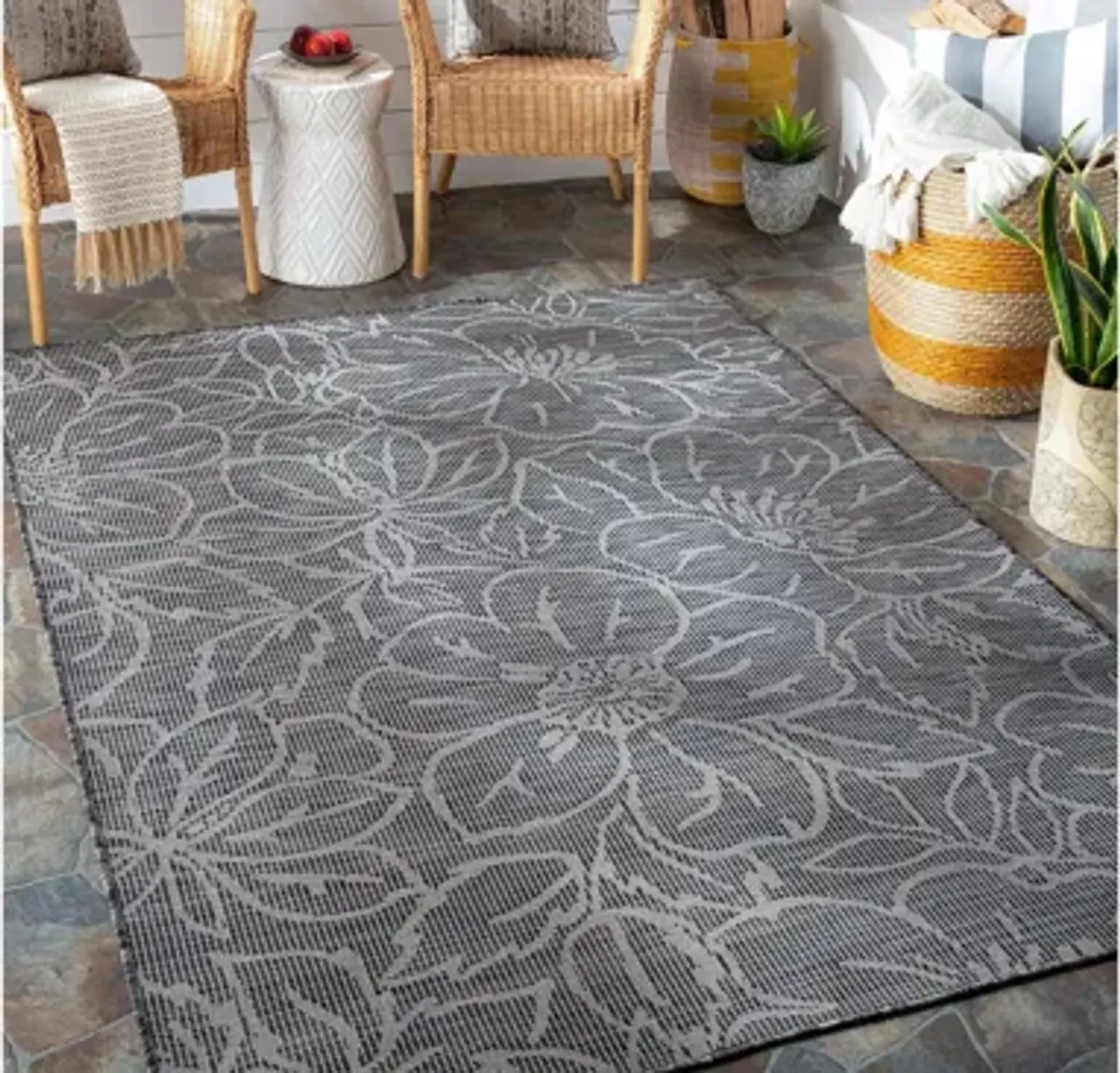 Pasadena Floral Indoor/Outdoor Area Rug