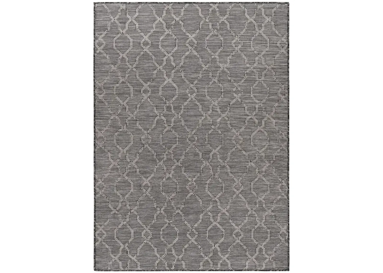 Pasadena Sage Indoor/Outdoor Area Rug in Charcoal, Black by Surya