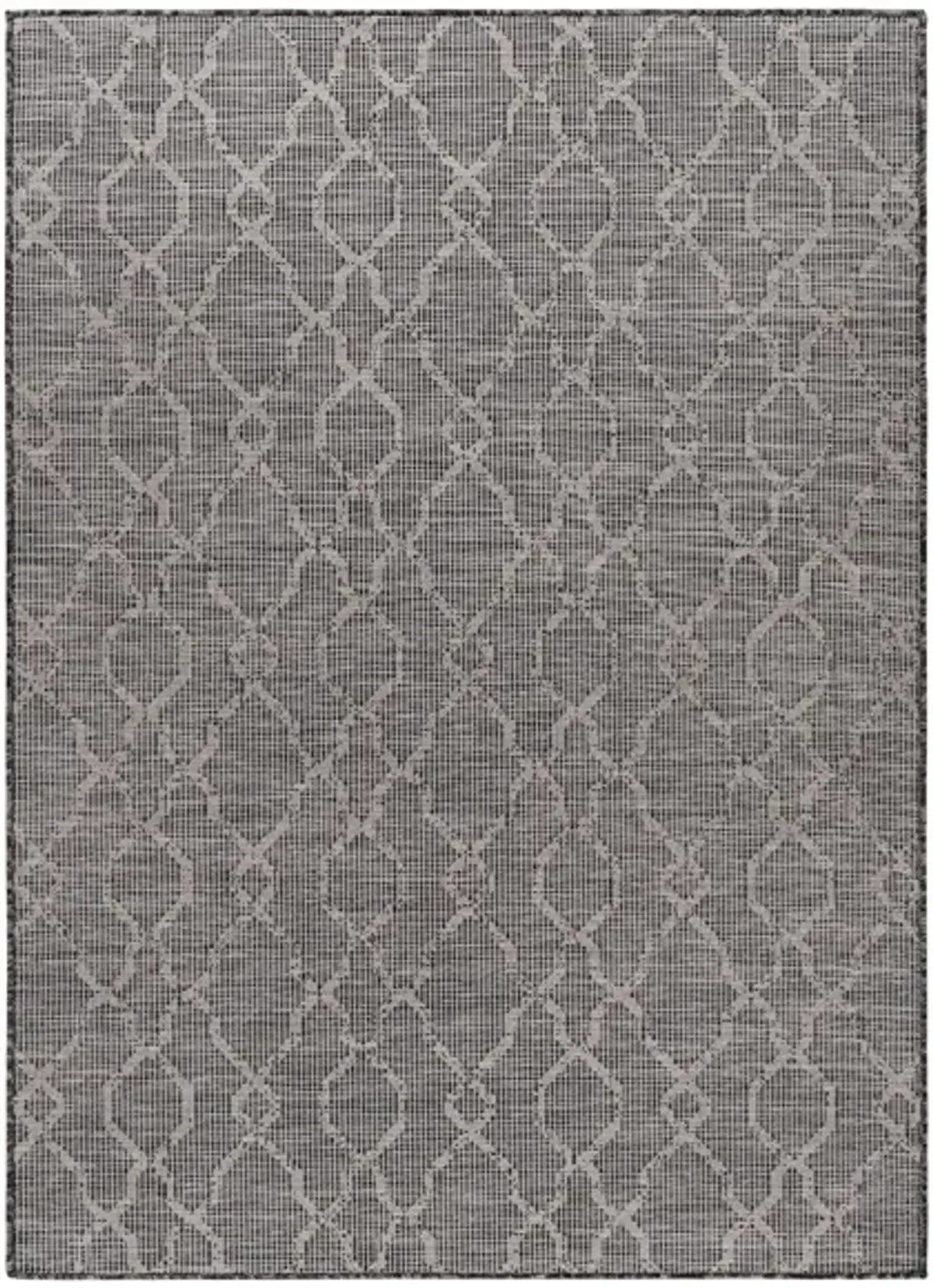 Pasadena Sage Indoor/Outdoor Area Rug in Charcoal, Black by Surya