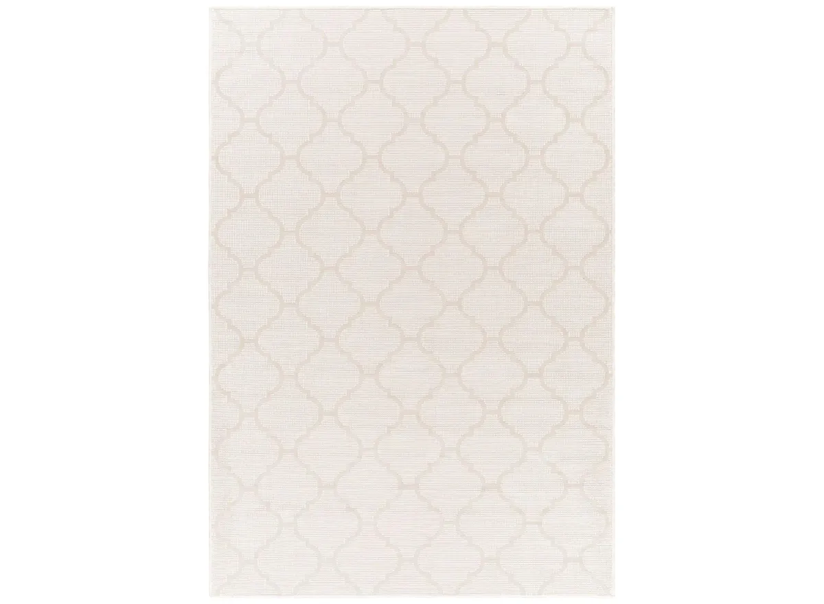 Pasadena Sage Indoor/Outdoor Area Rug in Cream by Surya