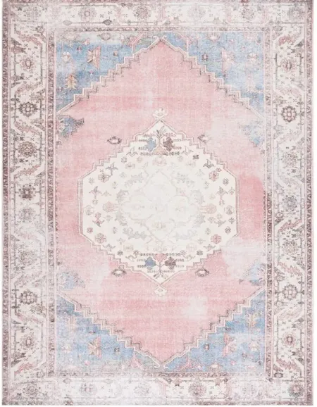 Serapi Area Rug in Ivory & Pink by Safavieh