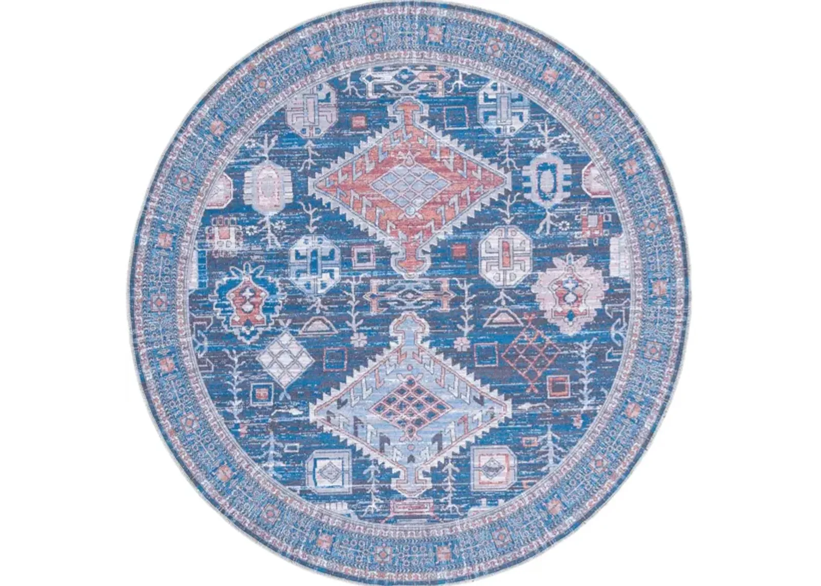 Serapi Area Rug in Blue & Ivory by Safavieh