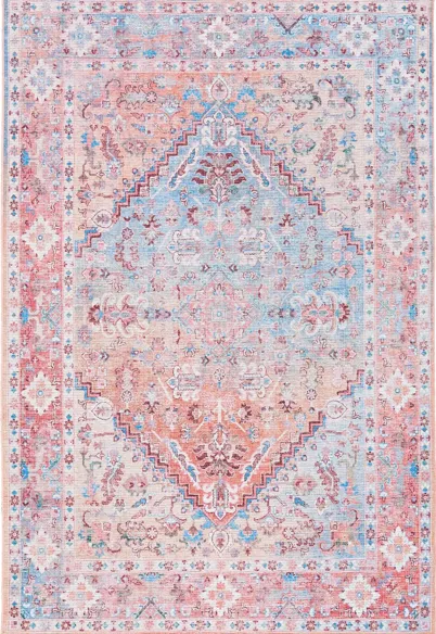 Serapi Area Rug in Rust & Blue by Safavieh