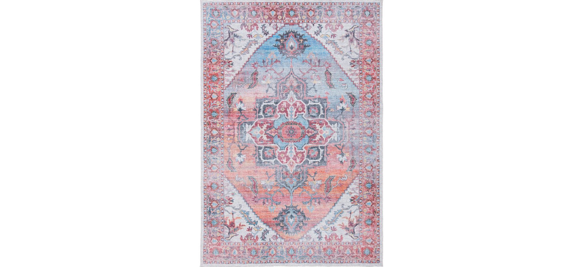 Serapi Area Rug in Rust & Ivory by Safavieh