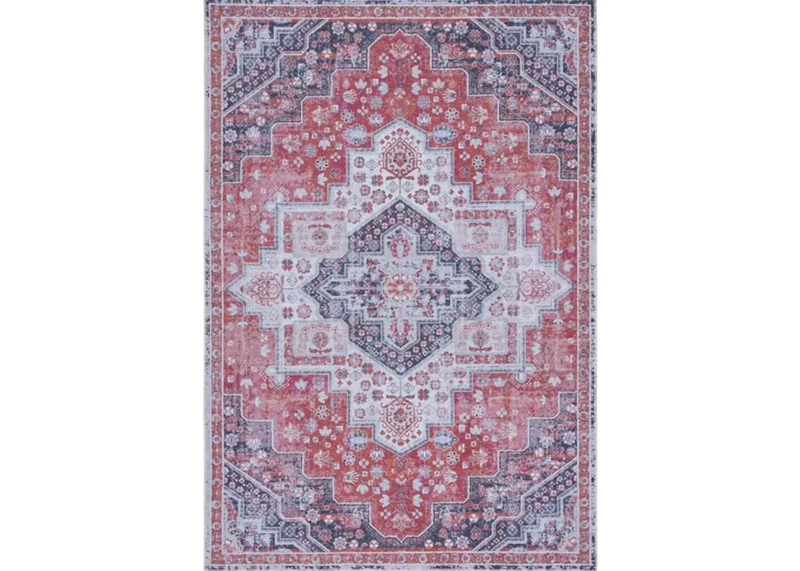 Serapi Area Rug in Rust & Ivory by Safavieh