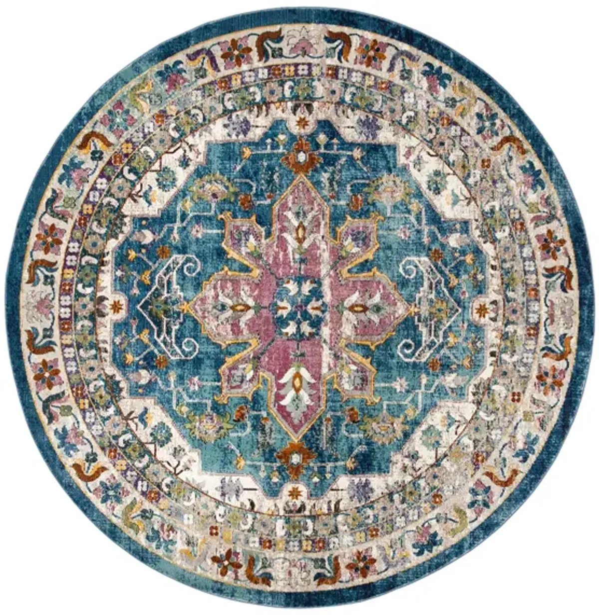 Aurelia Area Rug in Blue / Creme by Safavieh