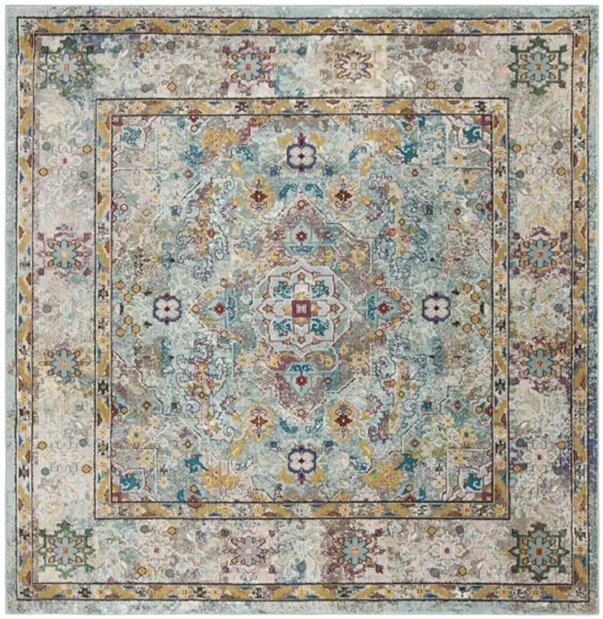 Ahannah Area Rug in Beige / Blue by Safavieh