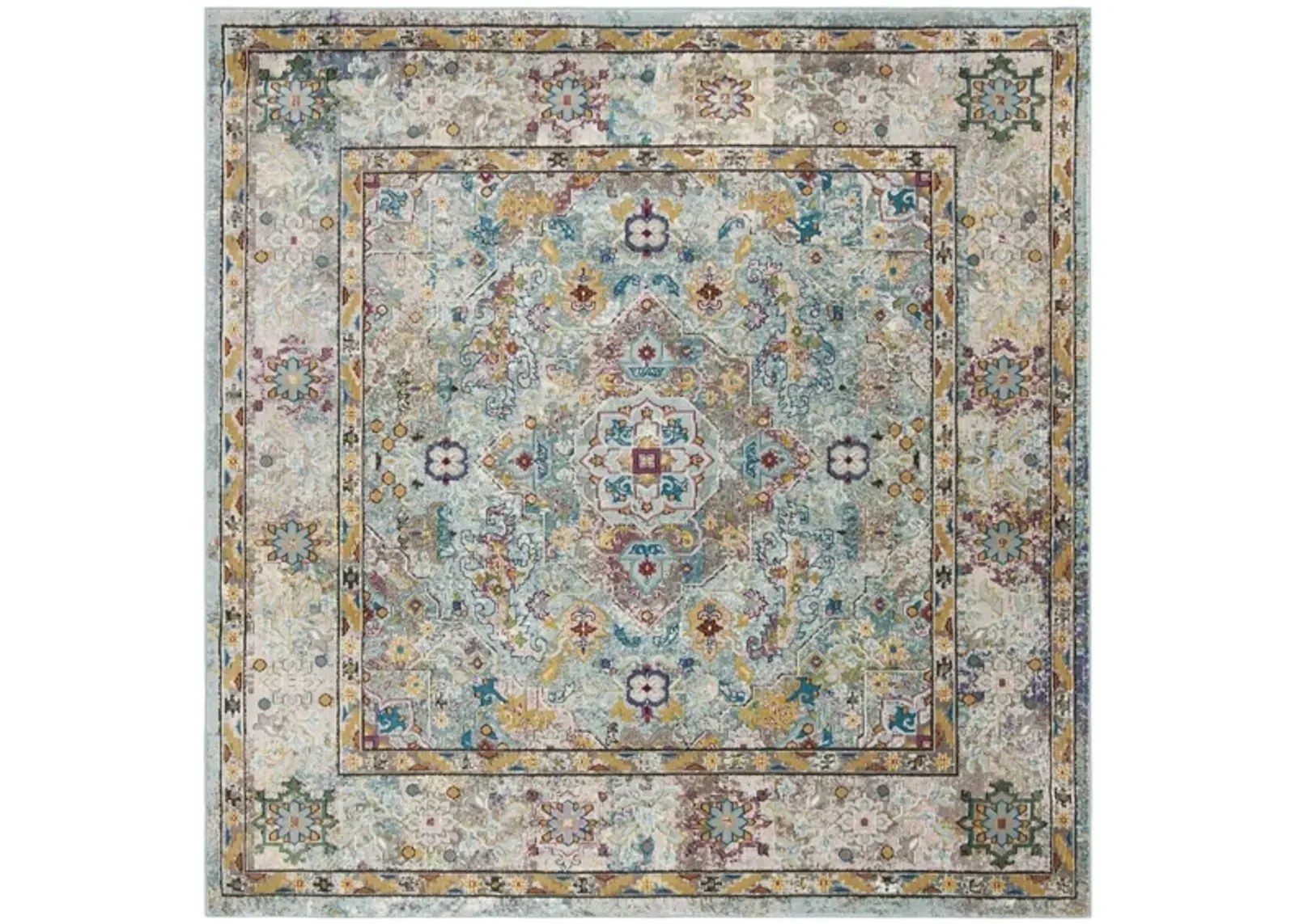 Ahannah Area Rug in Beige / Blue by Safavieh