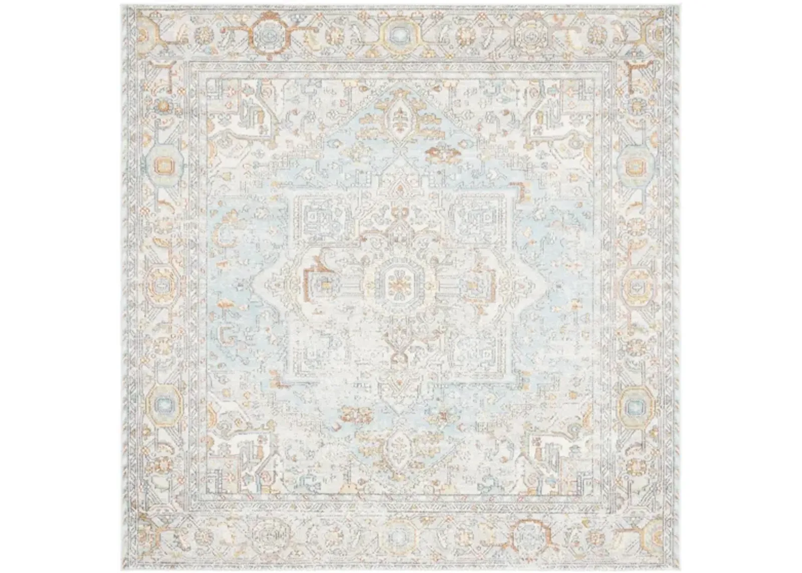 Adita Area Rug in Aqua / Beige by Safavieh