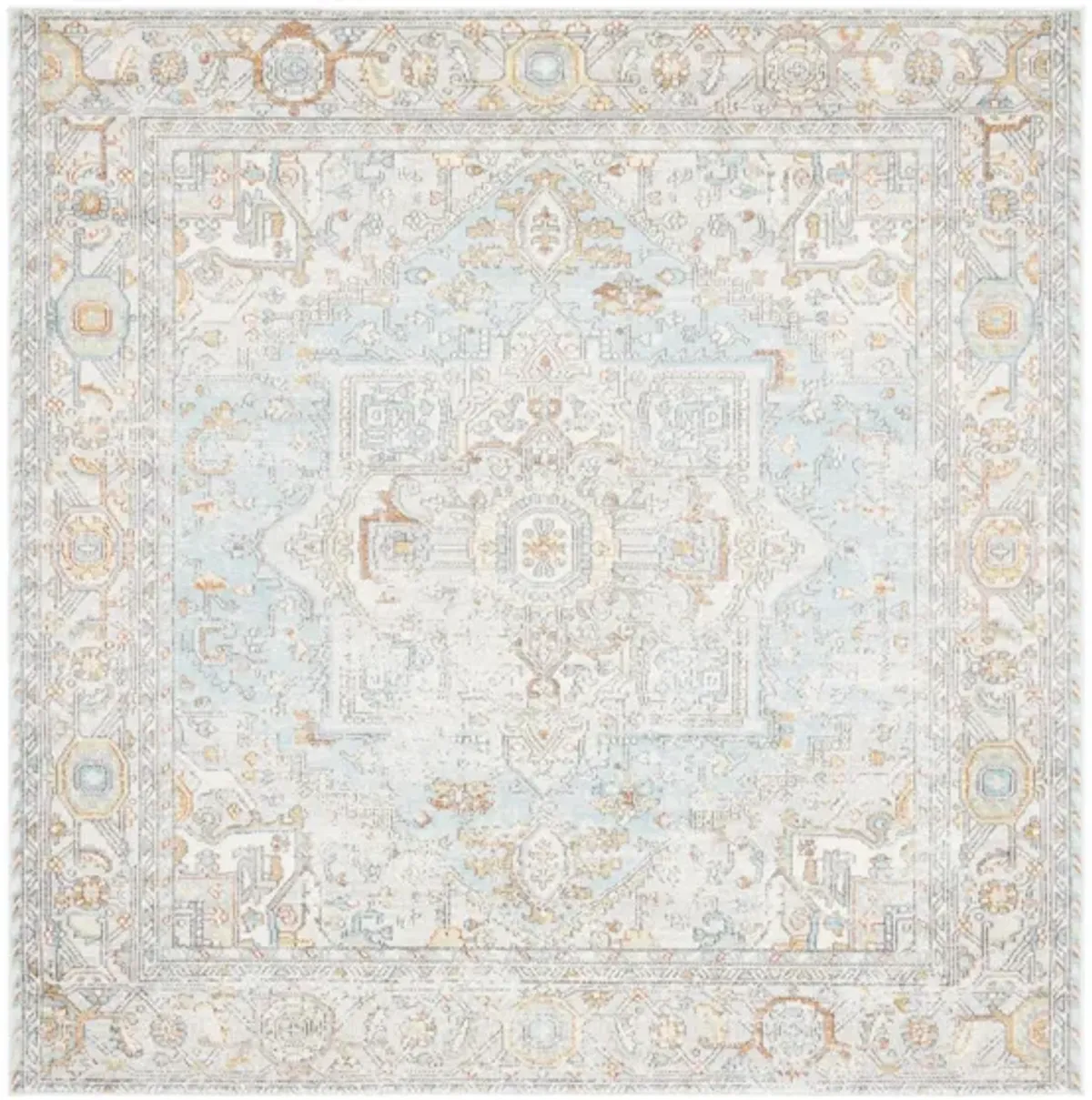 Adita Area Rug in Aqua / Beige by Safavieh