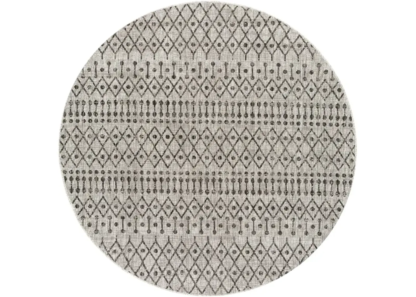 Eagean Area Rug in Black, Taupe, Light Gray, White by Surya