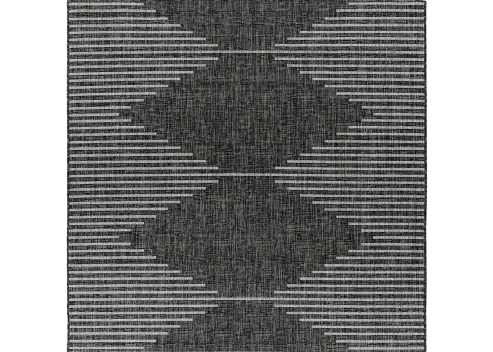 Eagean Area Rug in Charcoal, Cream, Light Gray by Surya