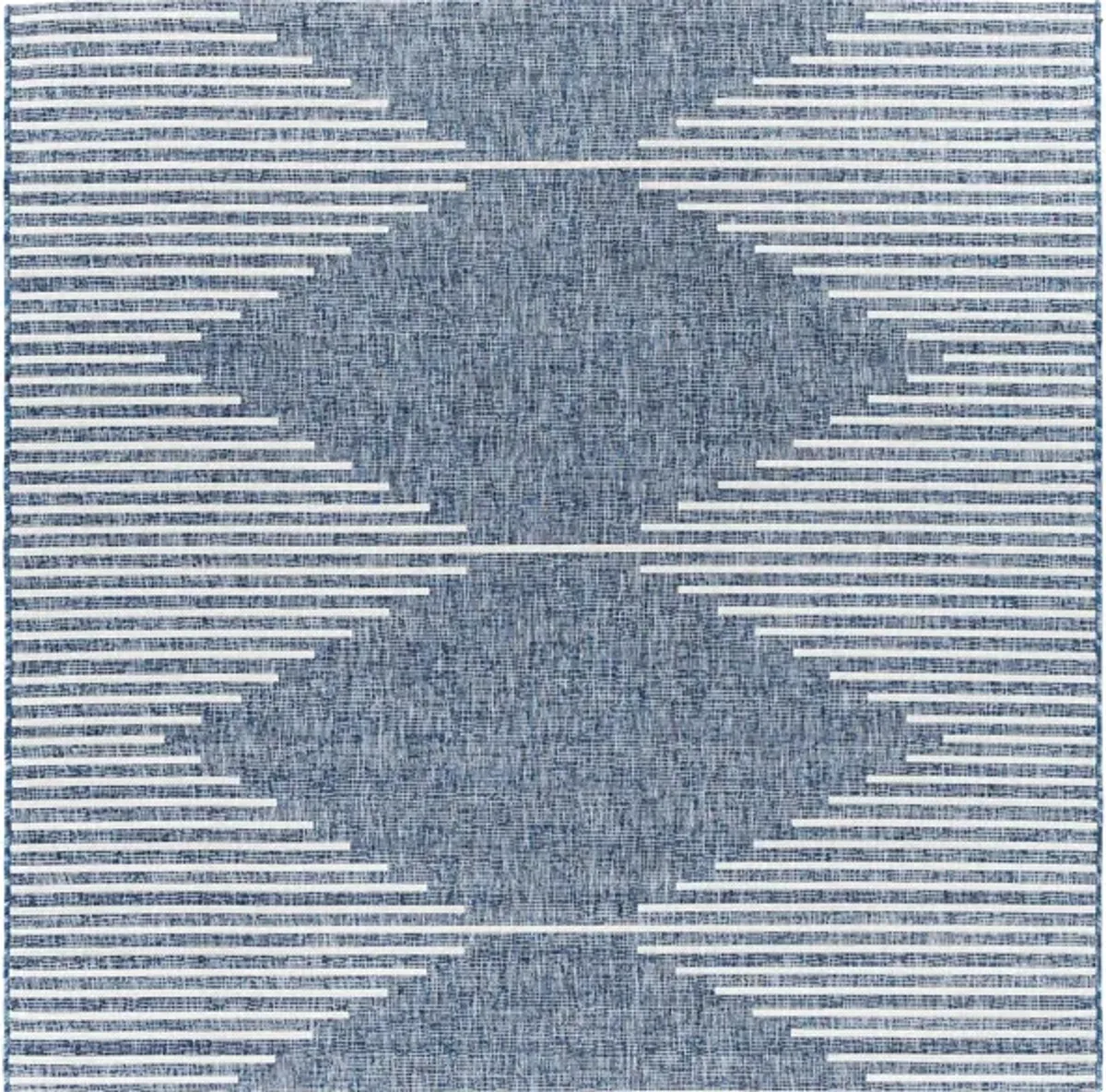 Eagean Area Rug in Bright Blue, Navy, Pale Blue, White by Surya