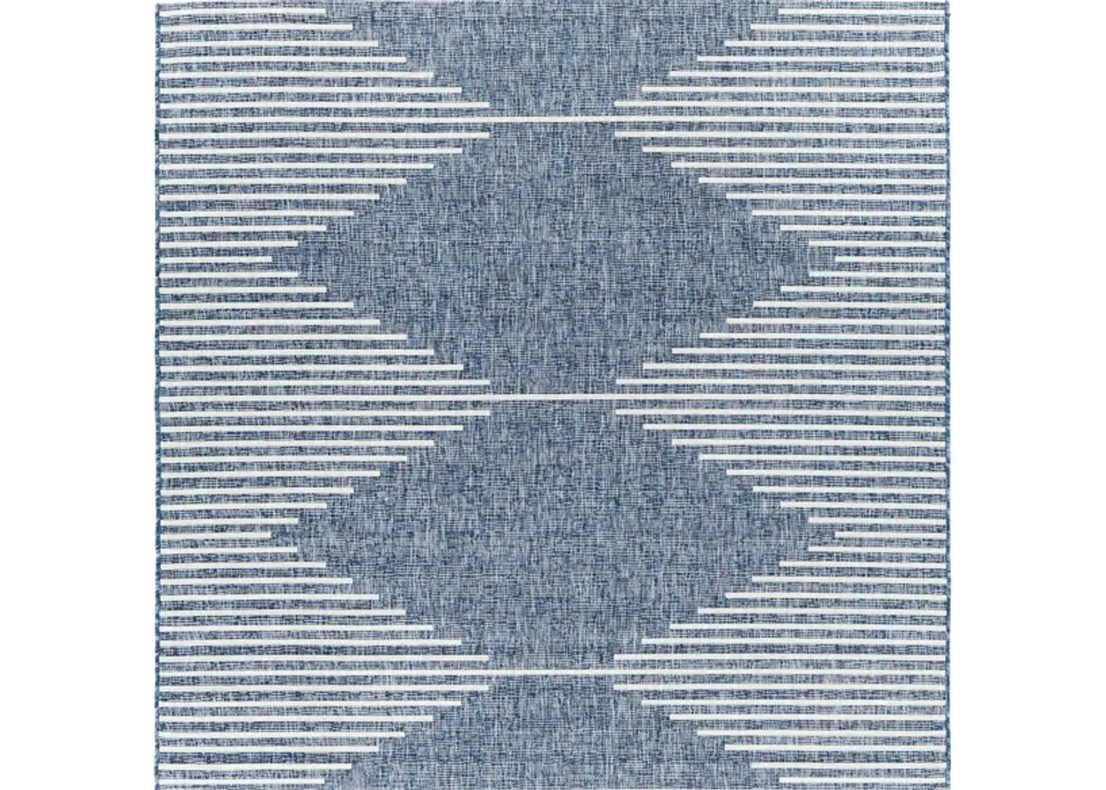 Eagean Area Rug in Bright Blue, Navy, Pale Blue, White by Surya