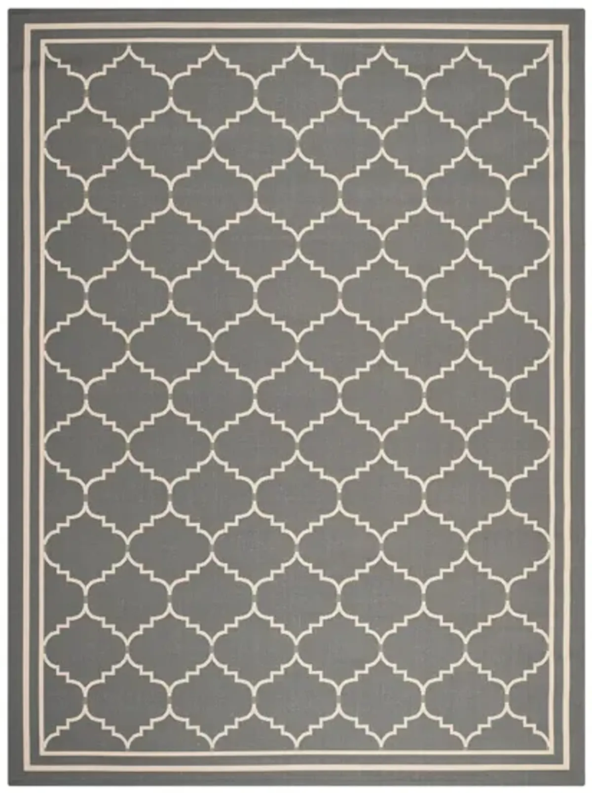 Courtyard Moroccan Indoor/Outdoor Area Rug in Gray & Beige by Safavieh