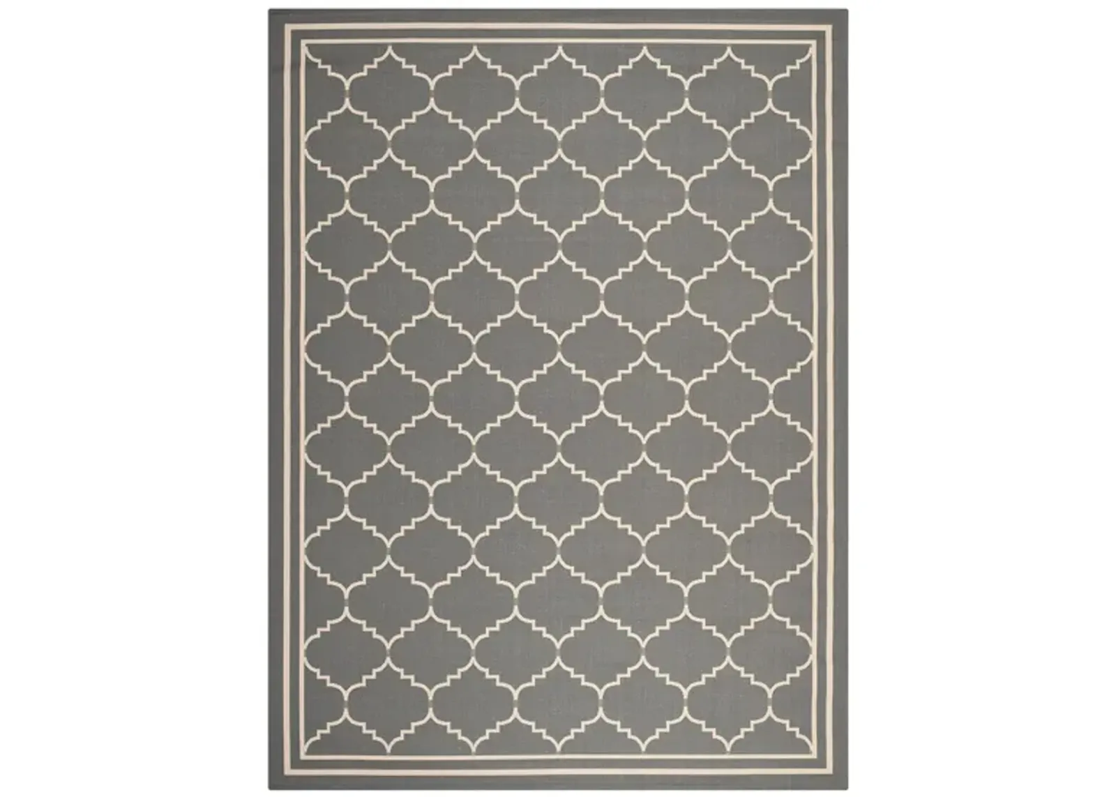 Courtyard Moroccan Indoor/Outdoor Area Rug in Gray & Beige by Safavieh