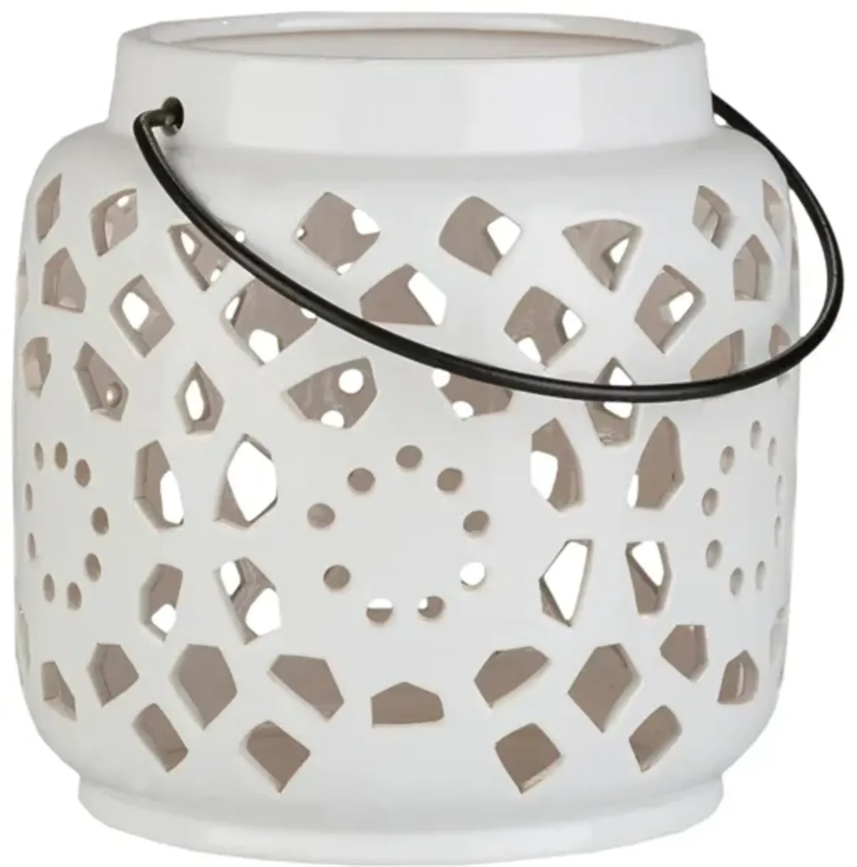 Atomoic Lantern in White by Surya