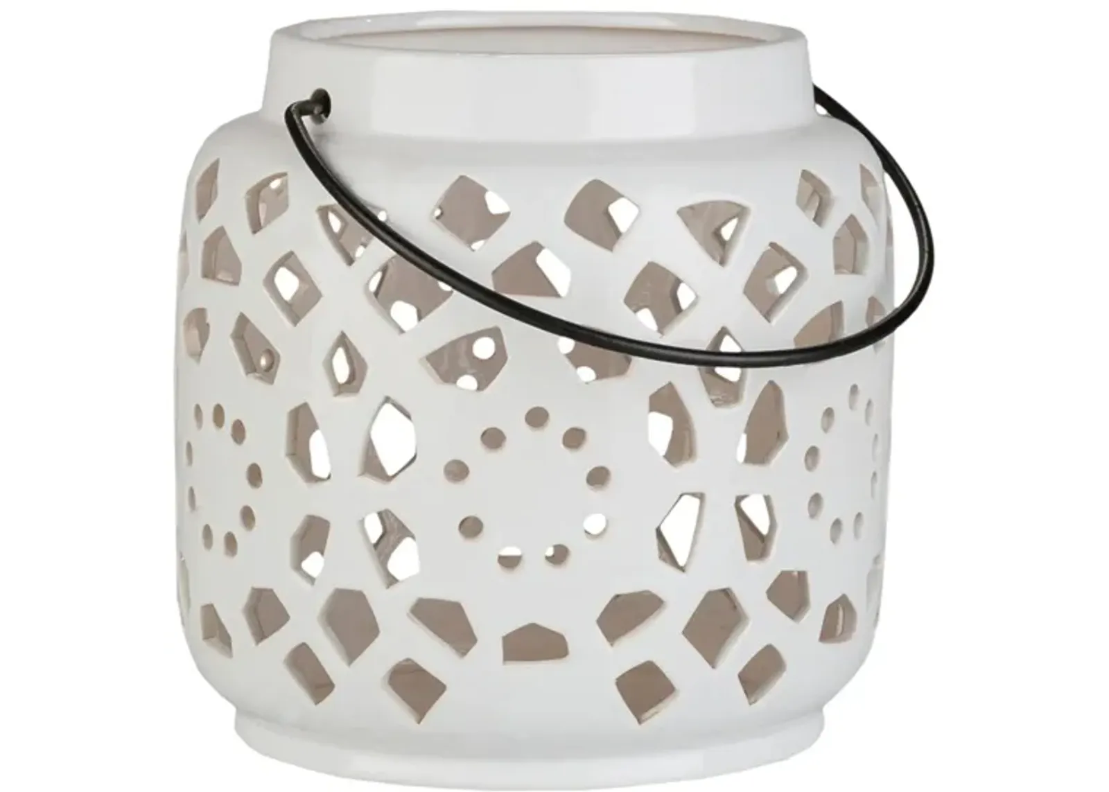 Atomoic Lantern in White by Surya