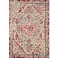 Nadia Area Rug in Aqua/Pink by Loloi Rugs