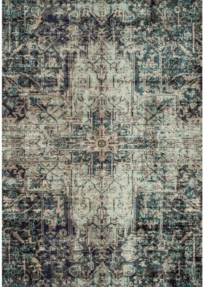 Nadia Runner Rug in Smoke/Slate by Loloi Rugs