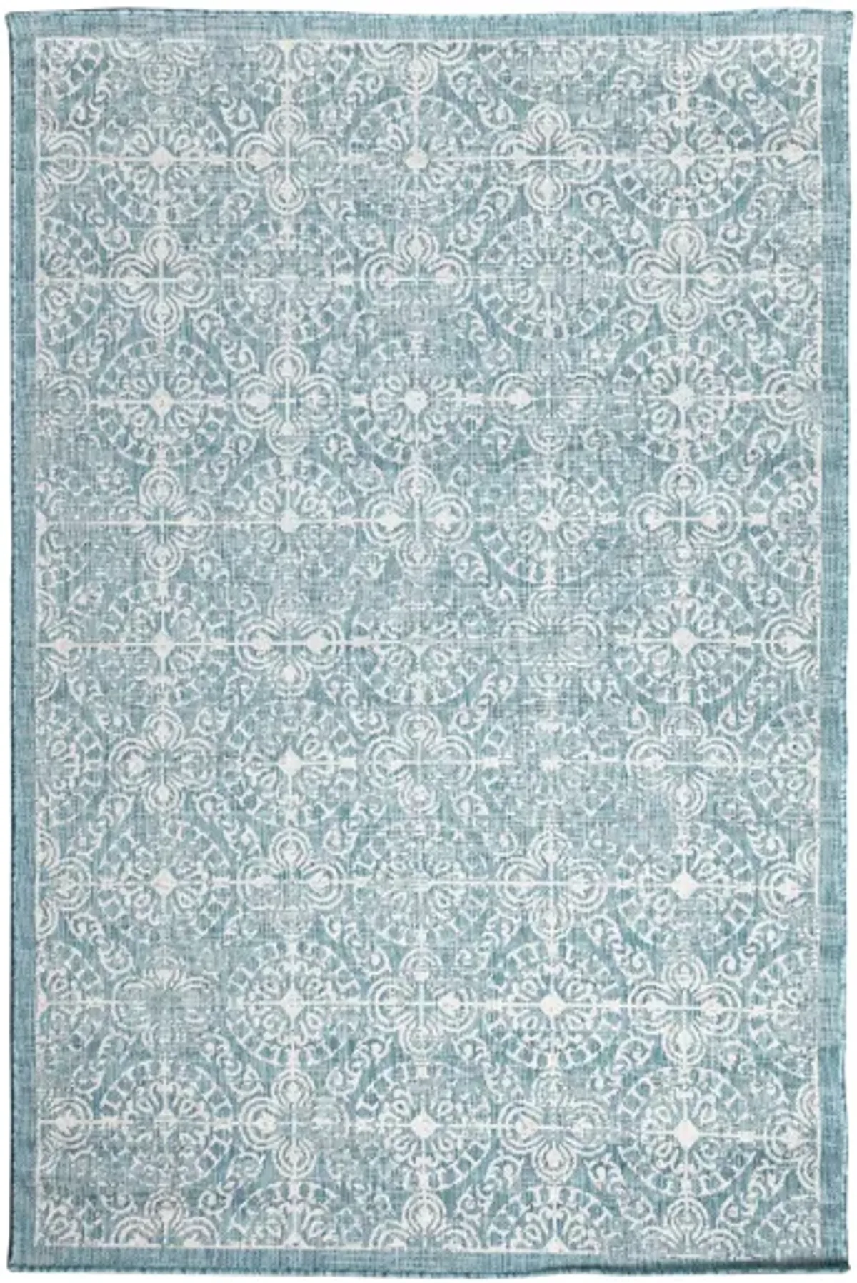 Carmel Antique Tile Rug in Aqua by Trans-Ocean Import Co Inc