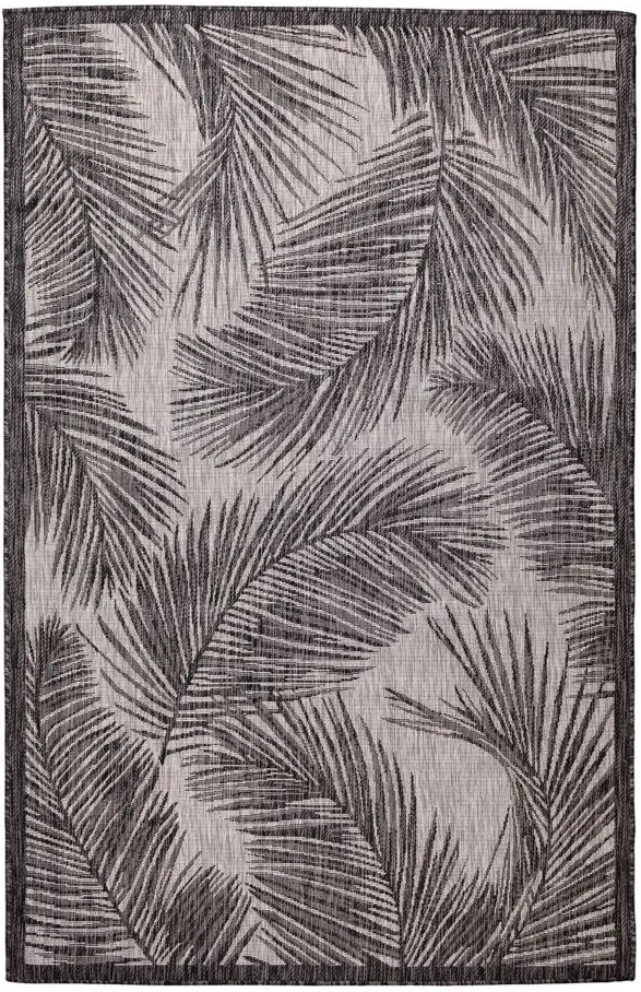 Carmel Fronds Rug in Black by Trans-Ocean Import Co Inc