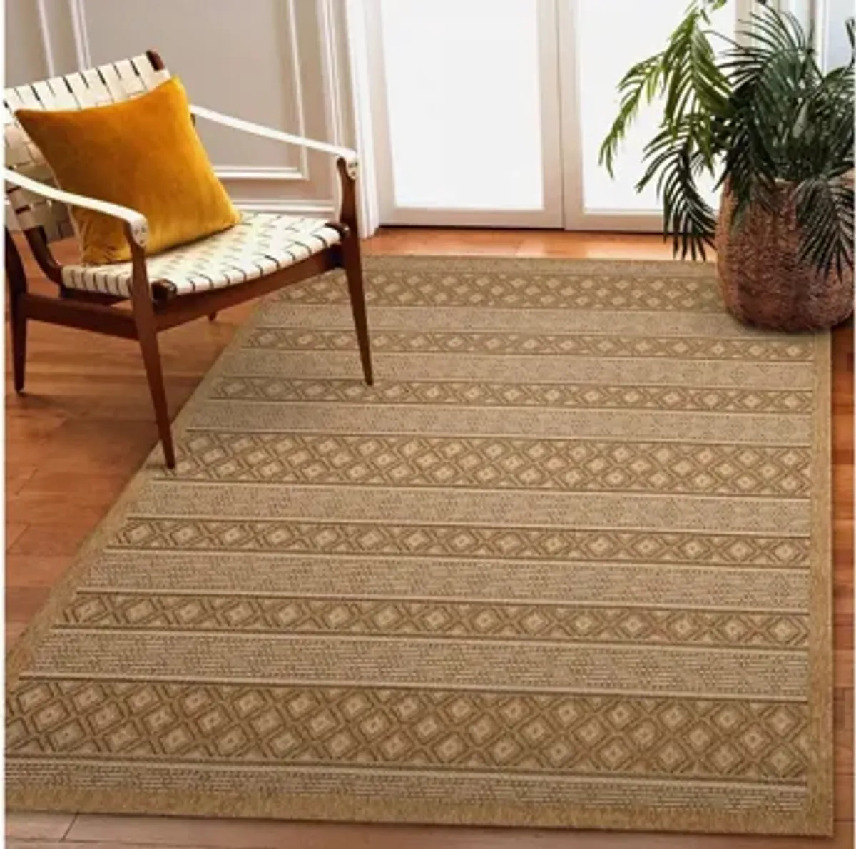 Monterey Tribal Stripe Indoor/Outdoor Rug