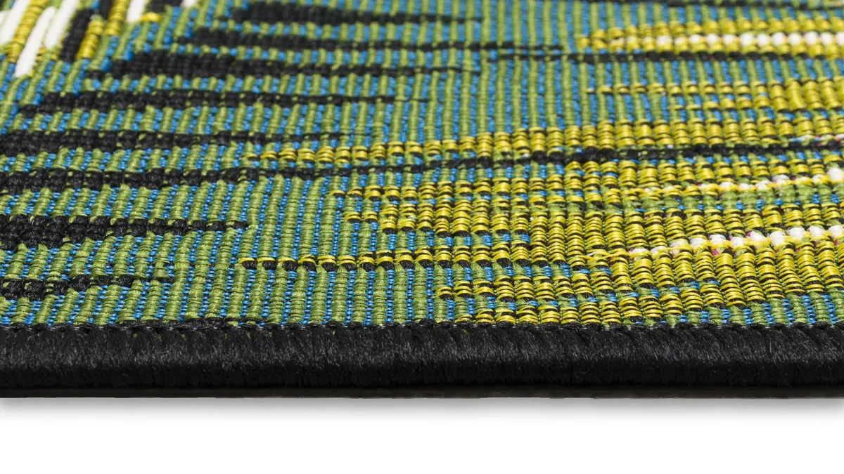 Marina Palm Border Indoor/Outdoor Area Rug
