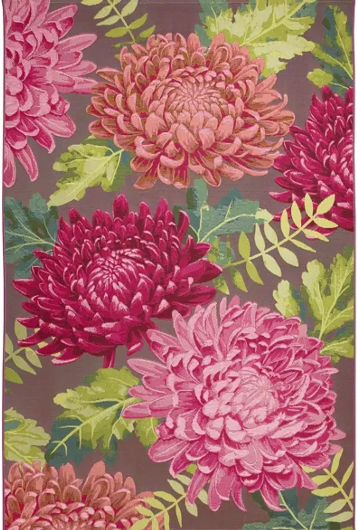 Marina Mum Indoor/Outdoor Rug in Fuchsia by Trans-Ocean Import Co Inc