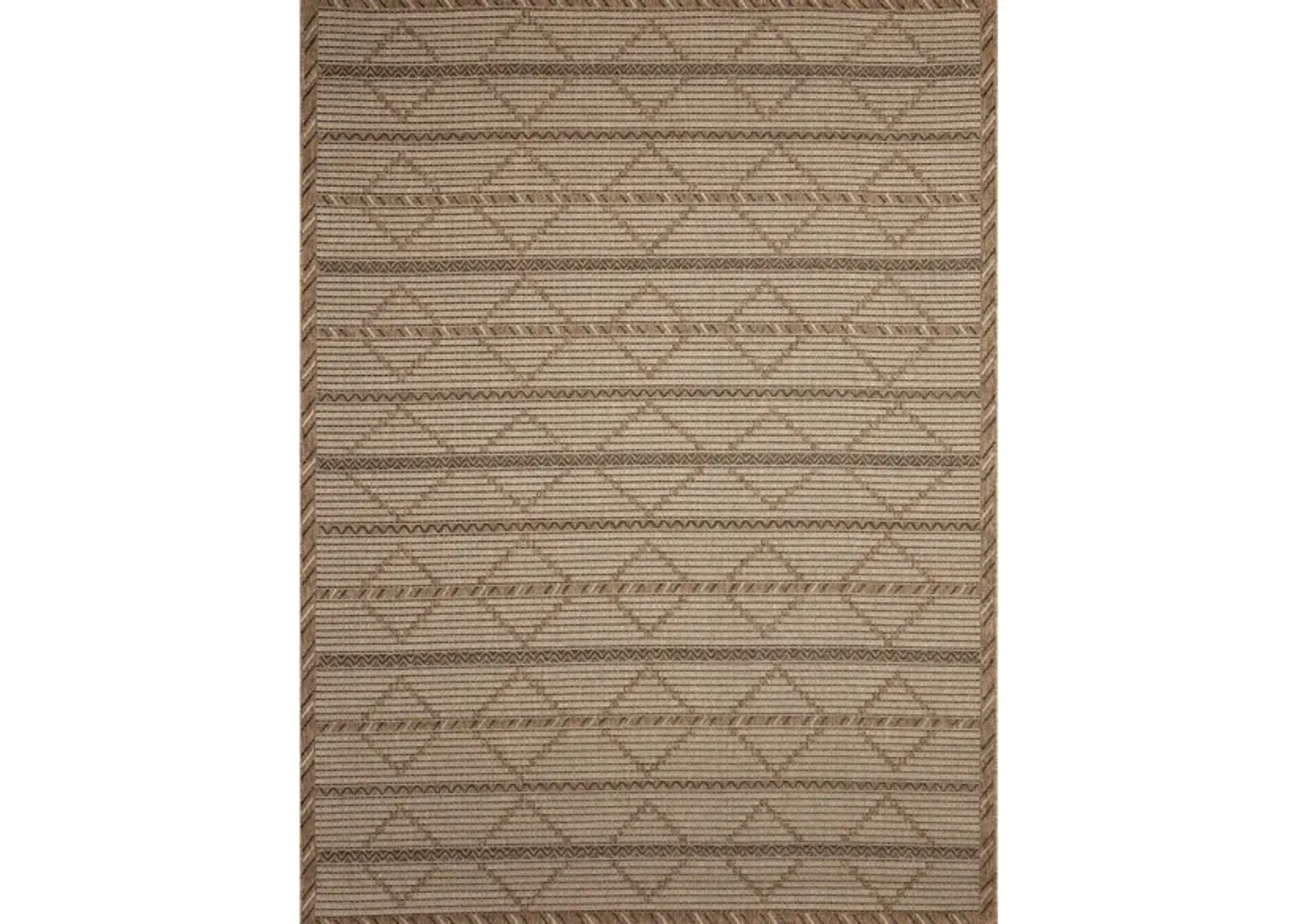 Monterey Delicate Diamond Indoor/Outdoor Rug in Black;Brown by Trans-Ocean Import Co Inc