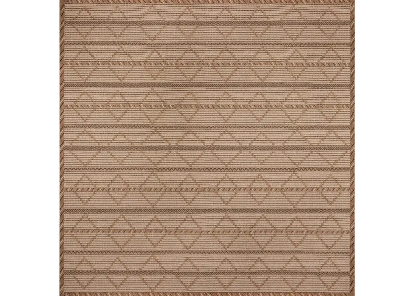 Monterey Delicate Diamond Indoor/Outdoor Rug in Black;Brown by Trans-Ocean Import Co Inc