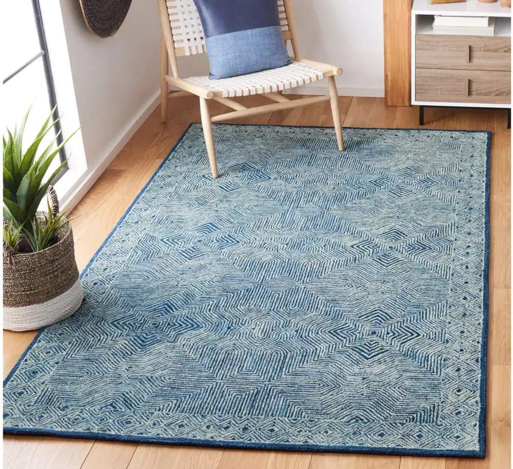 Schneeweiss Area Rug in Navy by Safavieh