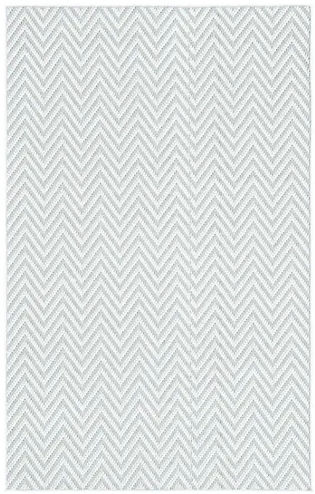 Bermuda Chevron Indoor/Outdoor Area Rug in Light Blue & Cream by Safavieh