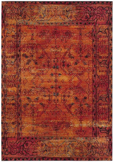 Vintage Hamadan I Area Rug in Orange by Safavieh