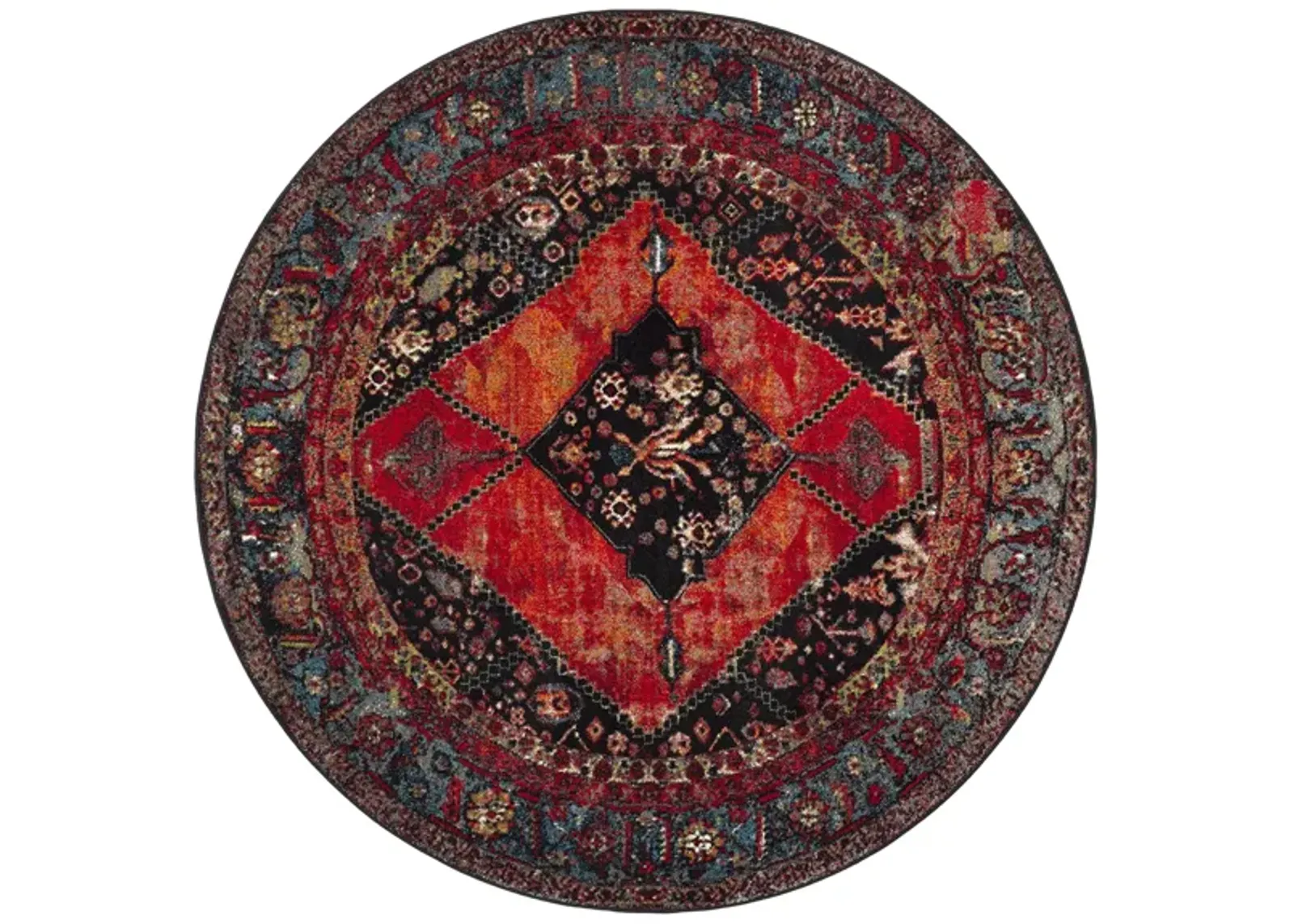 Vintage Hamadan I Area Rug in Orange & Red by Safavieh