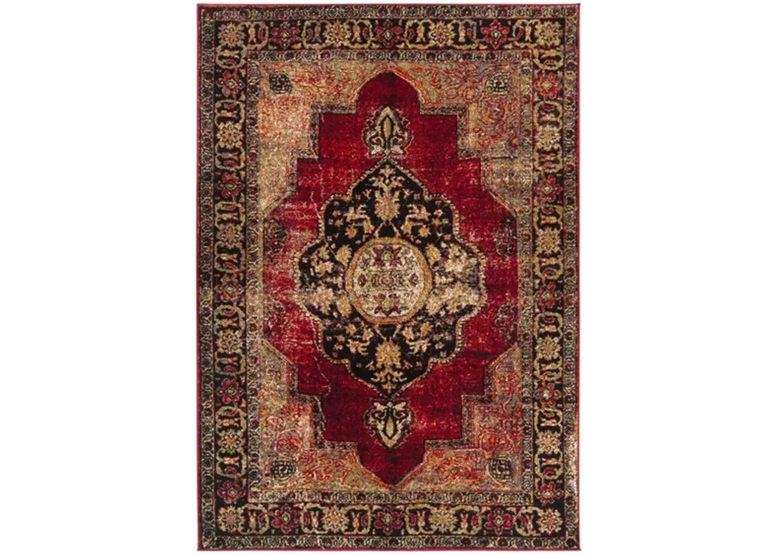 Vintage Hamadan I Area Rug in Red by Safavieh