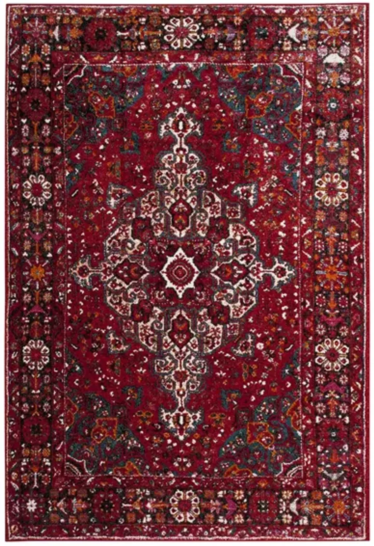 Vintage Hamadan I Area Rug in Red by Safavieh