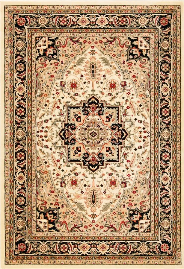 Mercia Area Rug in Beige / Black by Safavieh