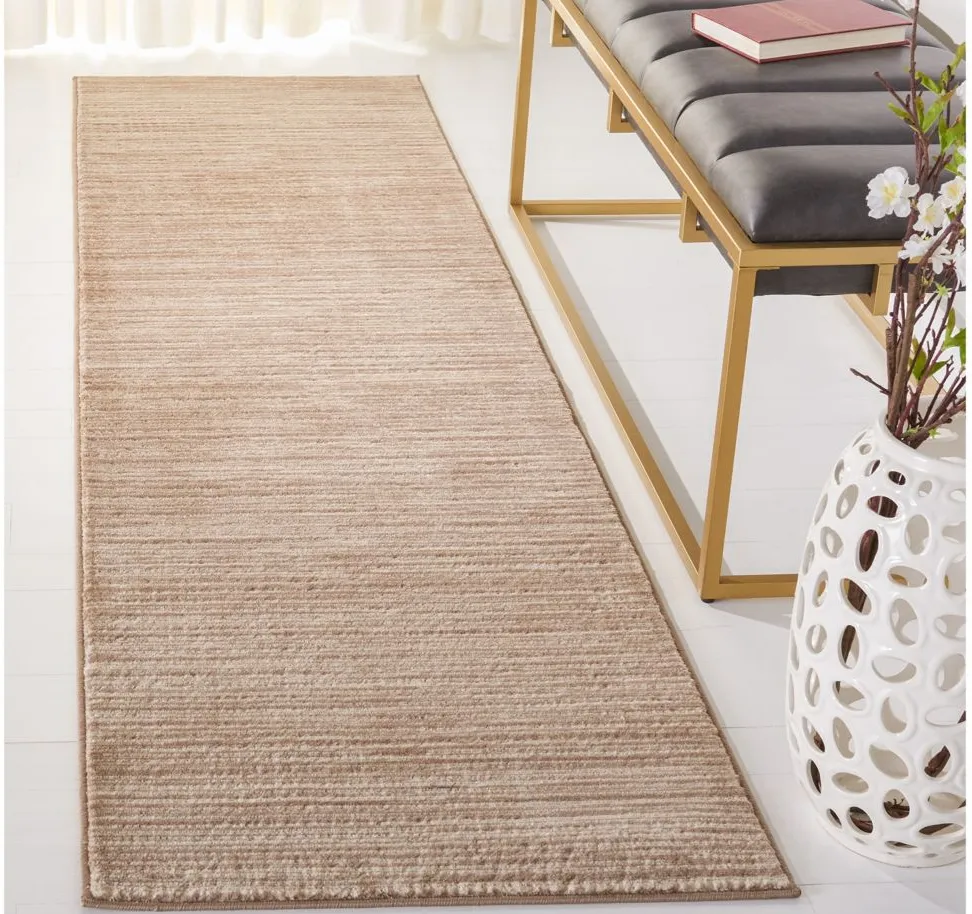 Hoechlin Runner Rug in Light Brown by Safavieh