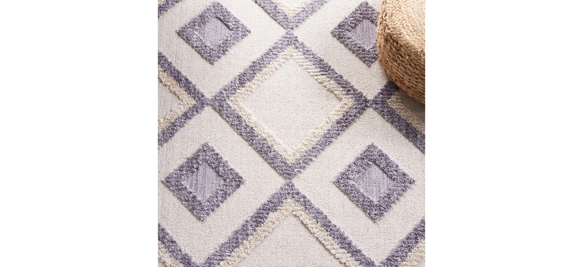 Marrakesh Area Rug in Lavender / Ivory by Safavieh