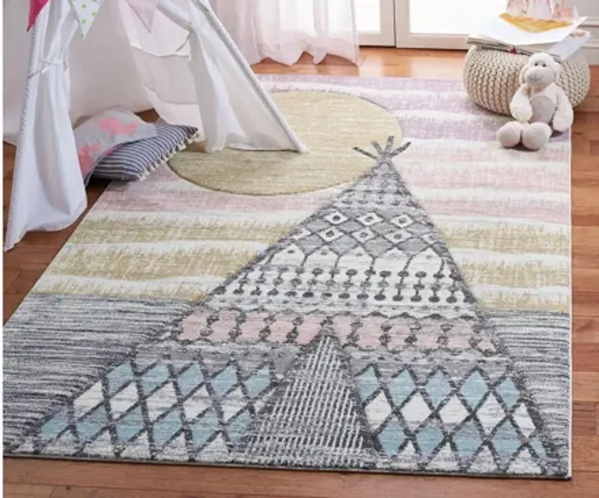 Carousel Tepee Kids Area Rug