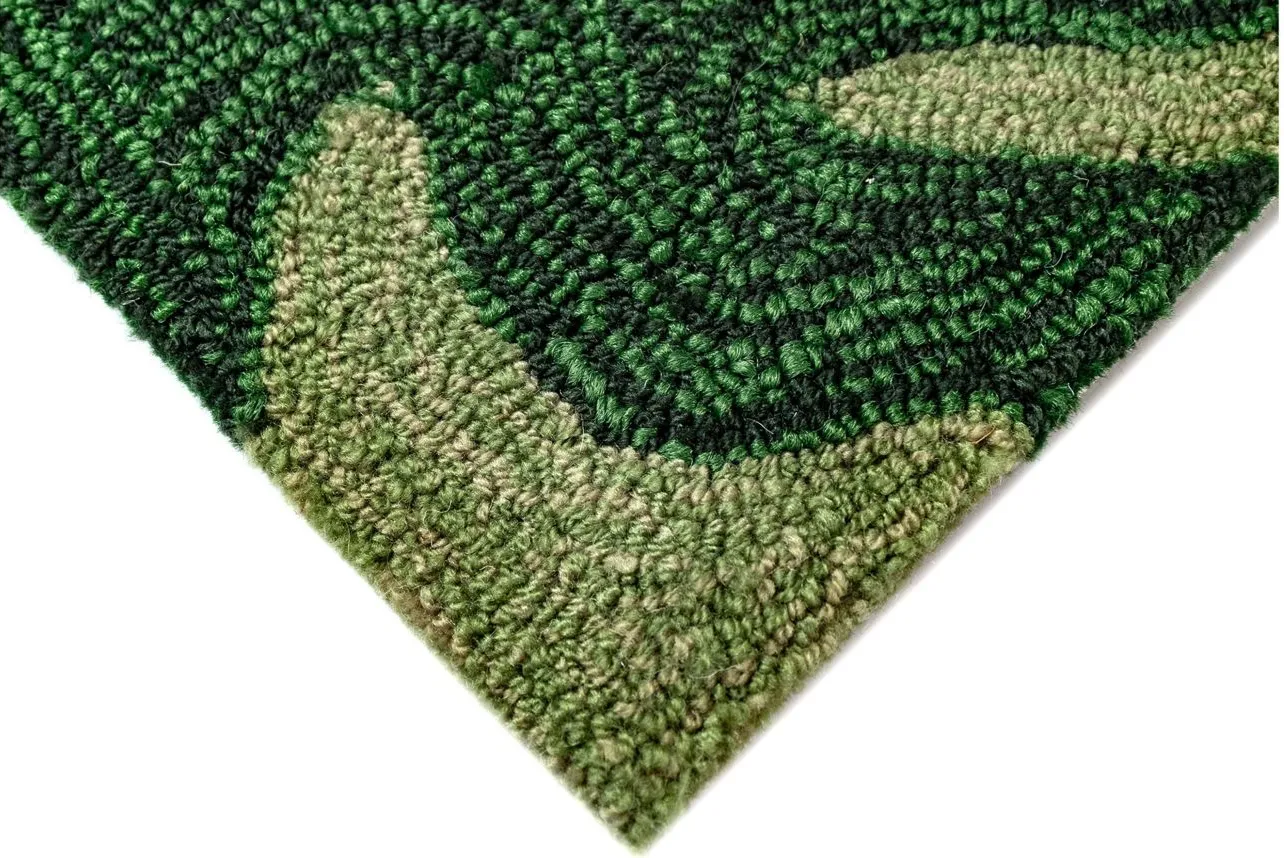 Leaf Indoor/Outdoor Area Rug in Green by Trans-Ocean Import Co Inc