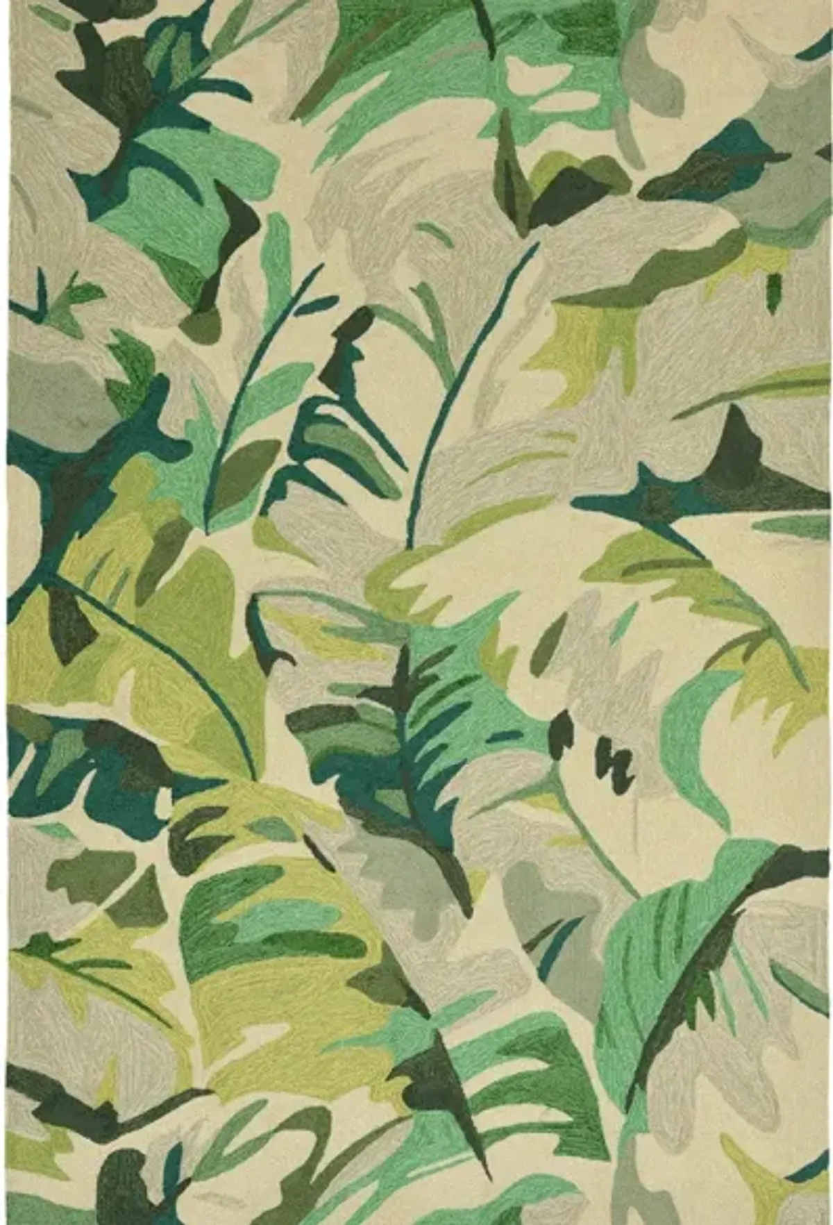 Leaf Indoor/Outdoor Area Rug in Green by Trans-Ocean Import Co Inc