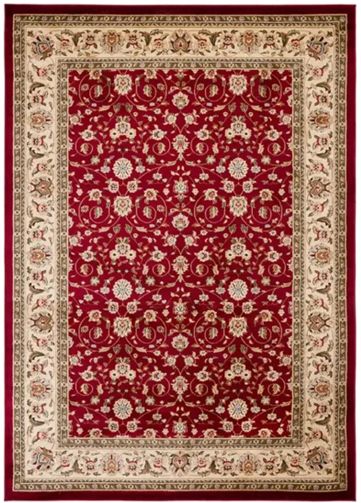 Wimbledon Area Rug in Red / Ivory by Safavieh