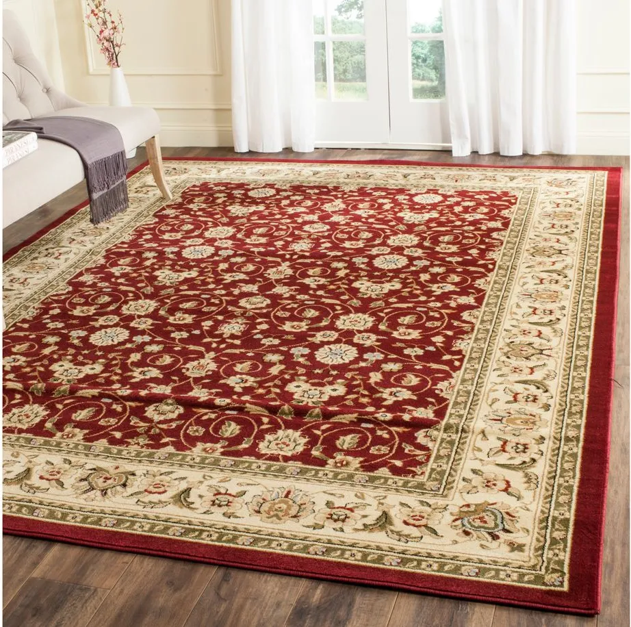 Wimbledon Area Rug in Red / Ivory by Safavieh