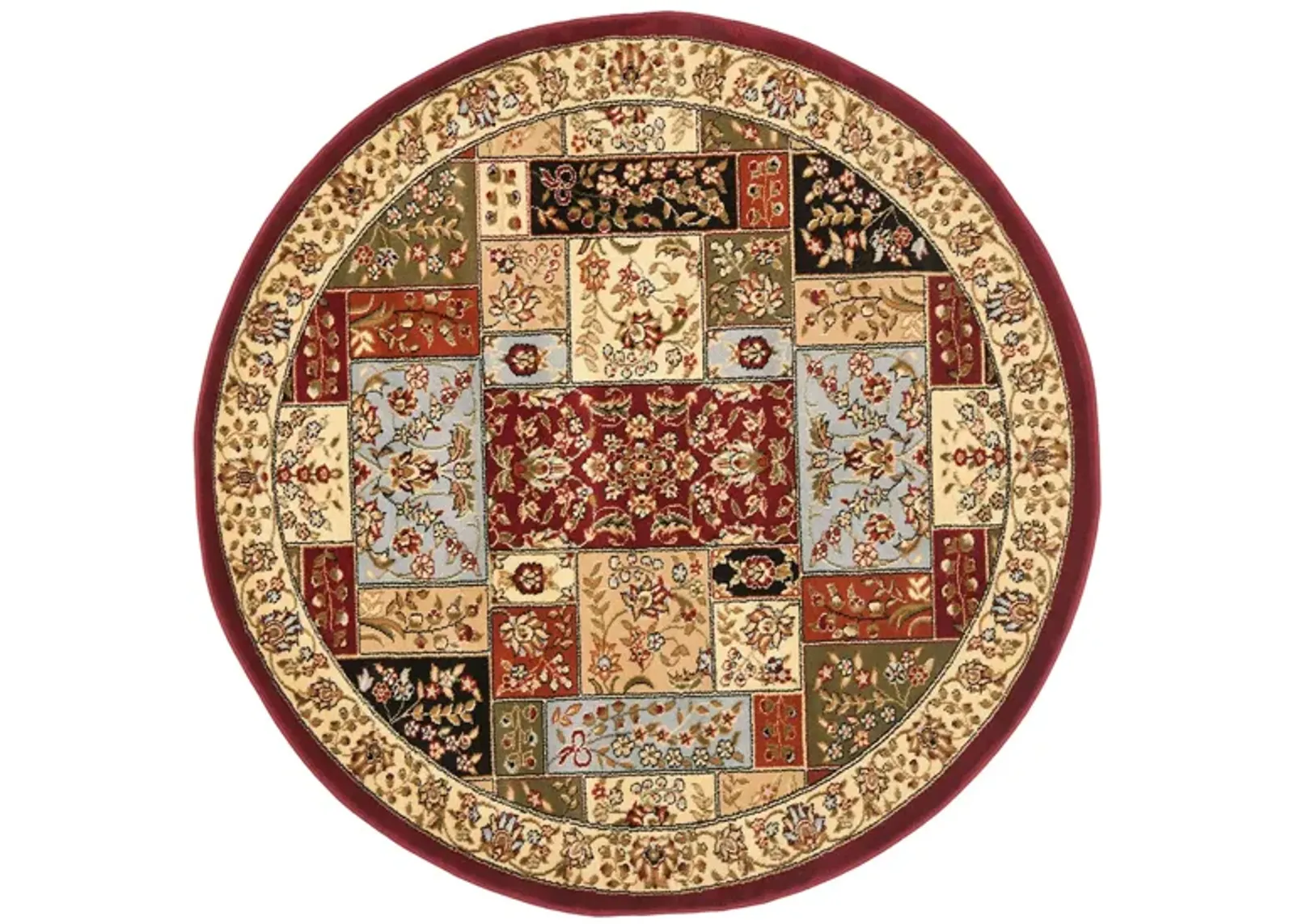 Marchwood Area Rug Round in Multi / Ivory by Safavieh