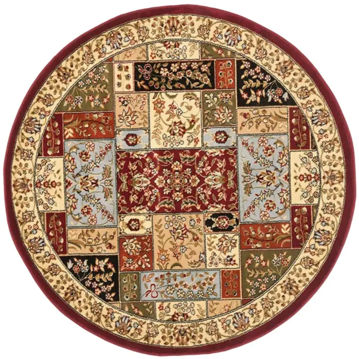 Marchwood Area Rug Round in Multi / Ivory by Safavieh