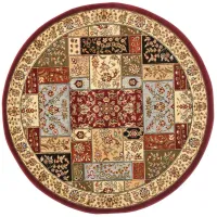 Marchwood Area Rug Round in Multi / Ivory by Safavieh